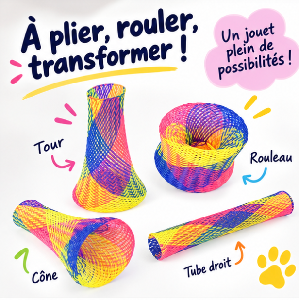 Jeu modulable pour chat – Lot de 10 pièces