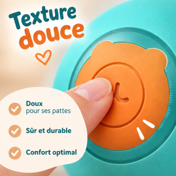 Balle interactive automatique à LED pour chat