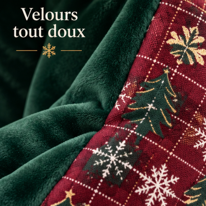 Lit cocon de Noël pour chat avec coussin amovible