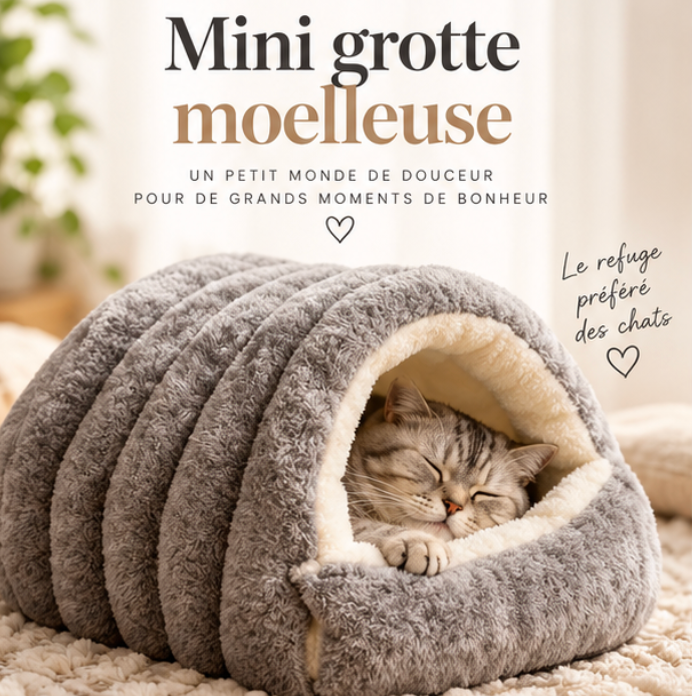 Nid douillet pliable et lavable pour chat