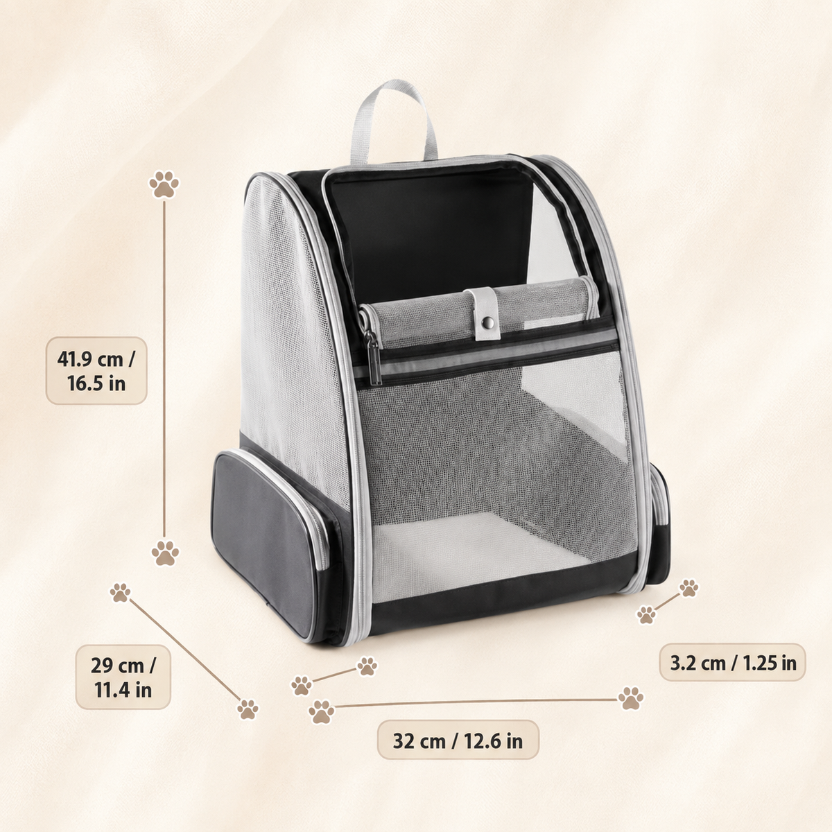 Panier de transport pour chat pliable