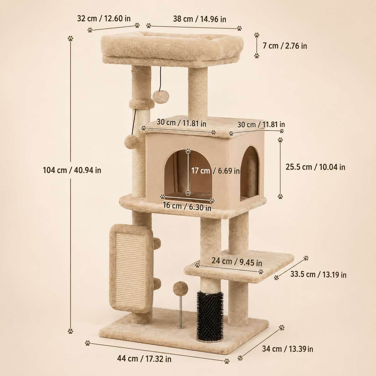 Arbre à chat design et couchage supérieur