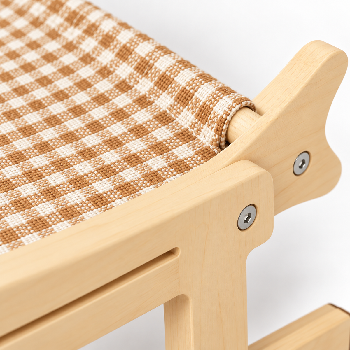 Lit suspendu en bois pour chat avec hamac en coton