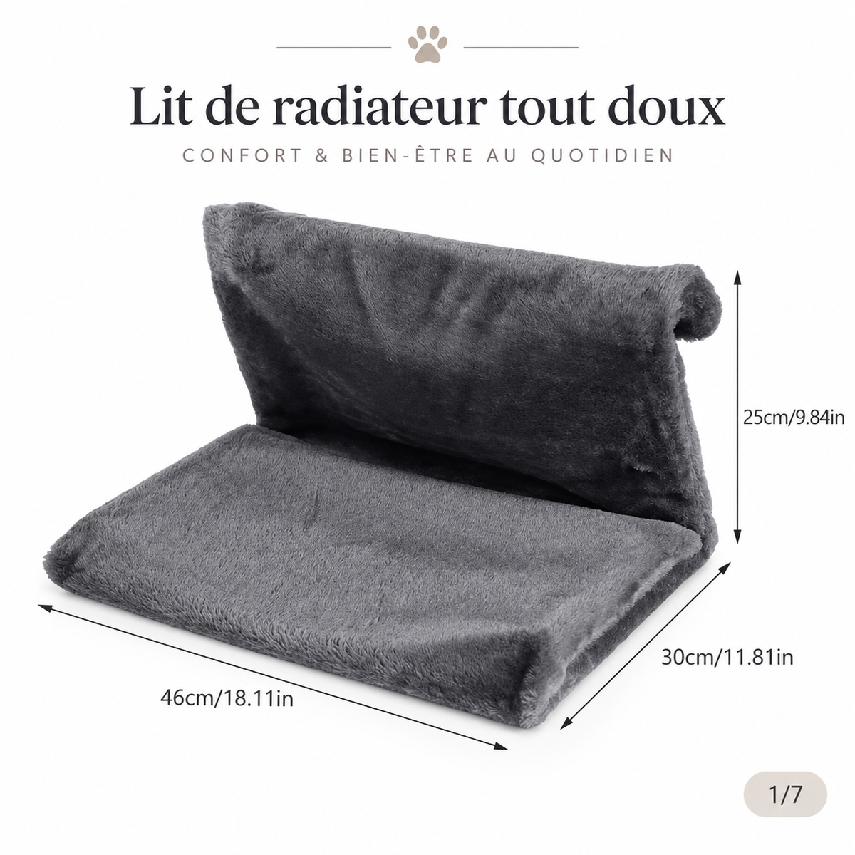 Lit hamac de radiateur pour chat