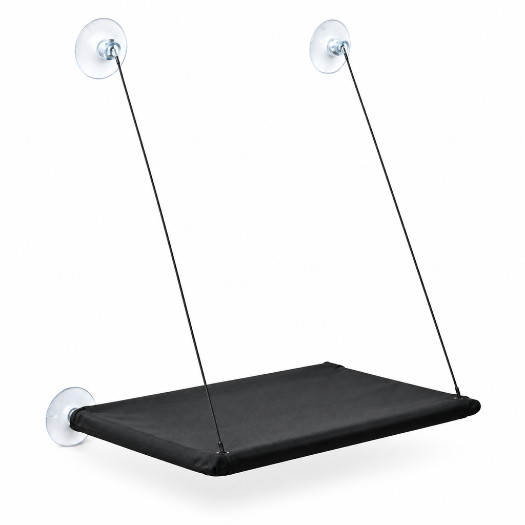 Hamac pliable de fenêtre pour chat avec ventouses