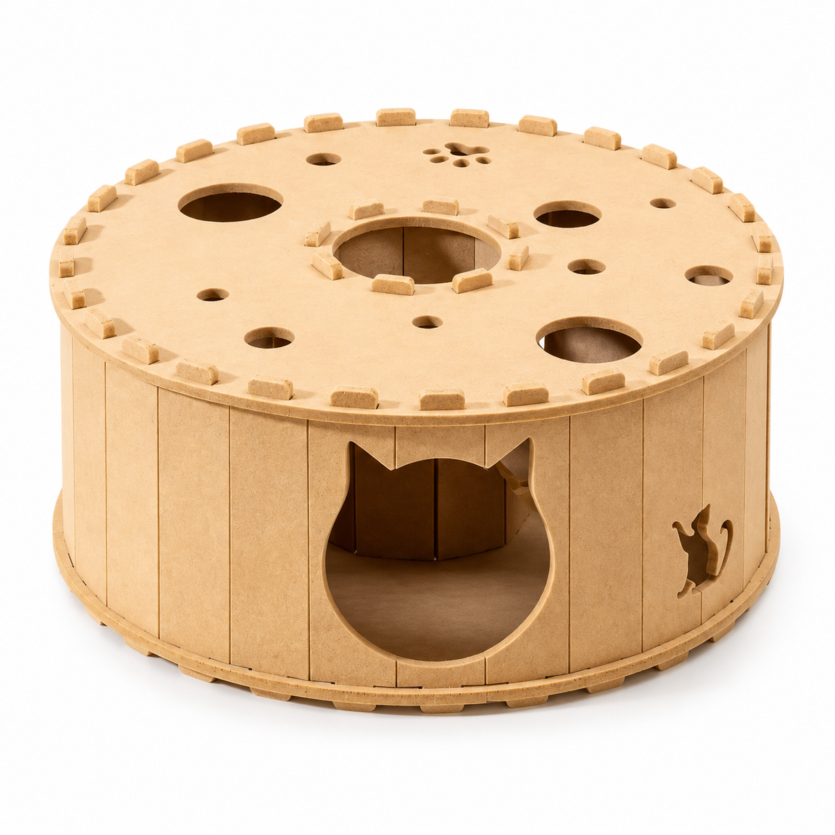 Maison tunnel 2-en-1 pour chat