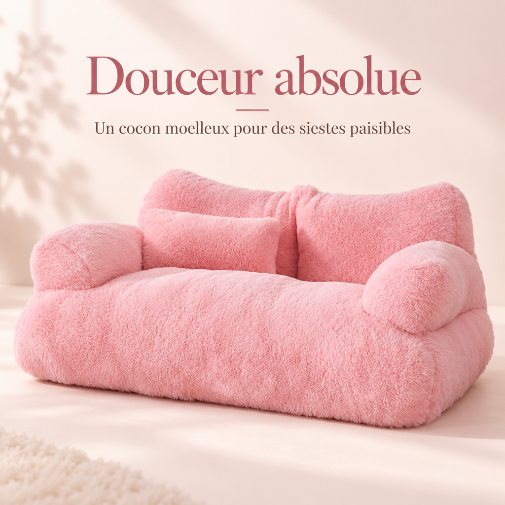 Canapé-lit de luxe en peluche pour chat