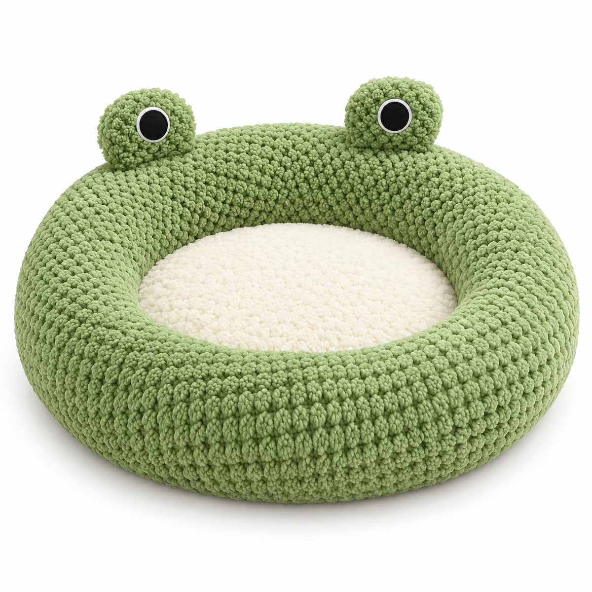 Nid rond grenouille pour chat