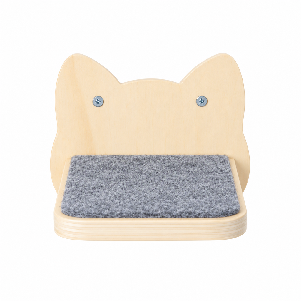 Étagère murale pour chat en bois