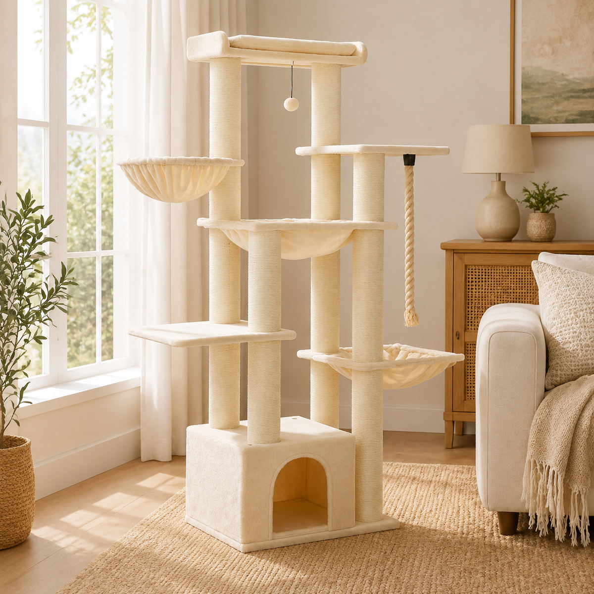 arbre à chat XXL pour Maine Coon et chats de grande taille