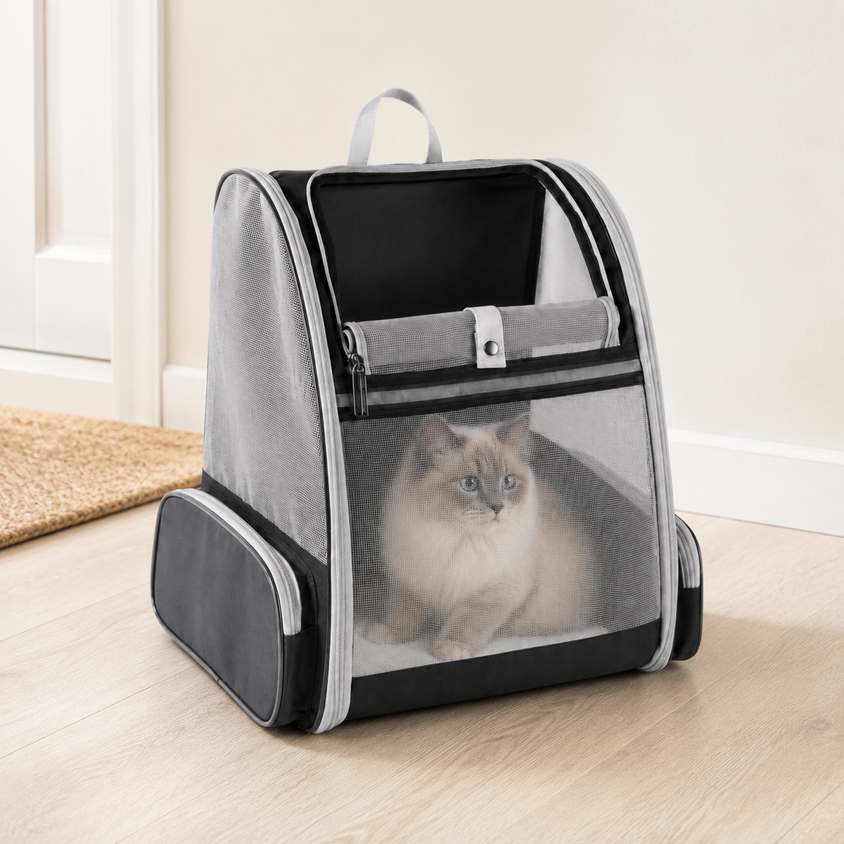 Panier de transport pour chat pliable