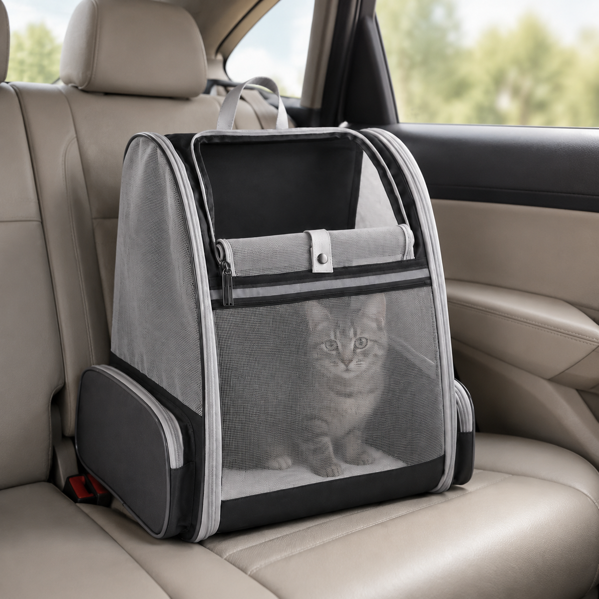 Panier de transport pour chat pliable