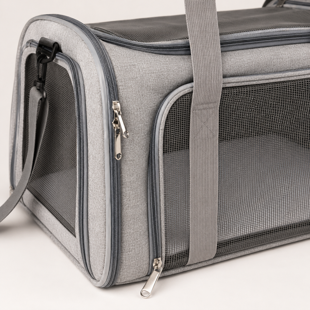 Panier de transport pour chat souple avec bandoulière