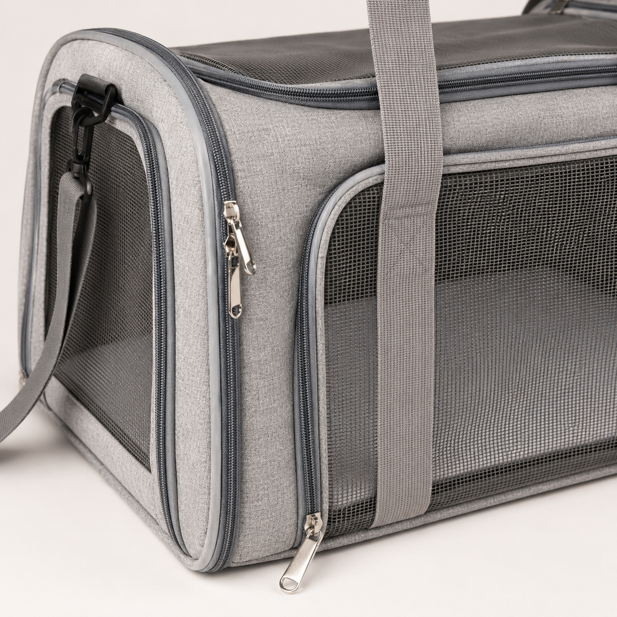 Panier de transport pour chat souple avec bandoulière
