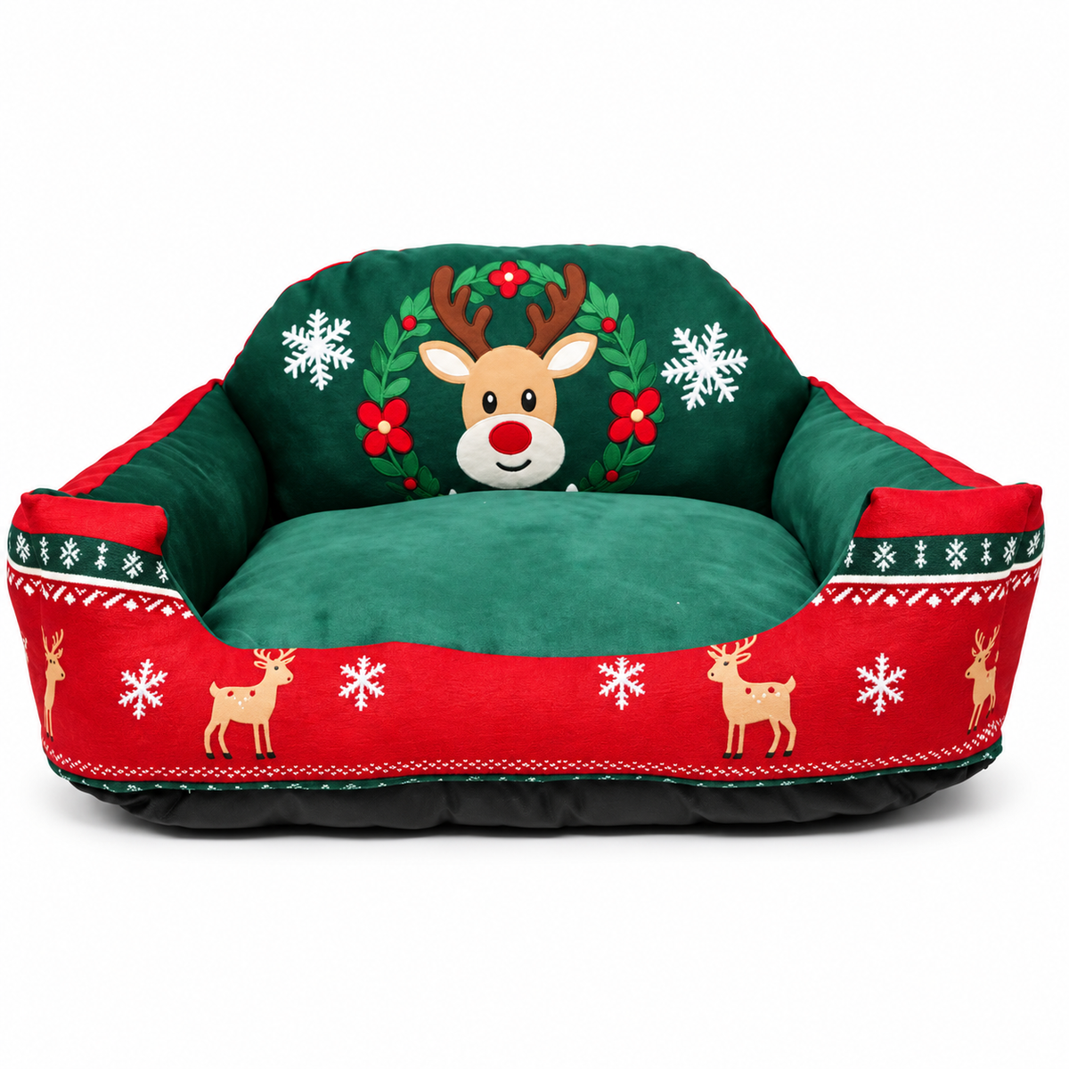 Canapé-lit de Noël pour chat
