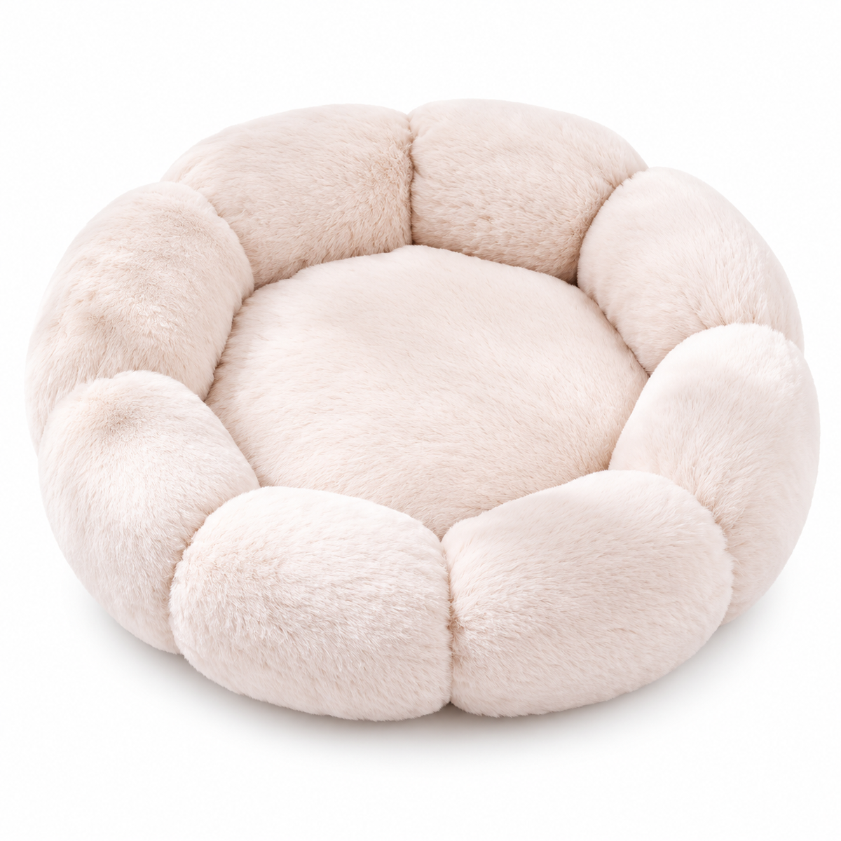 Panier fleur en peluche pour chat et petit chien