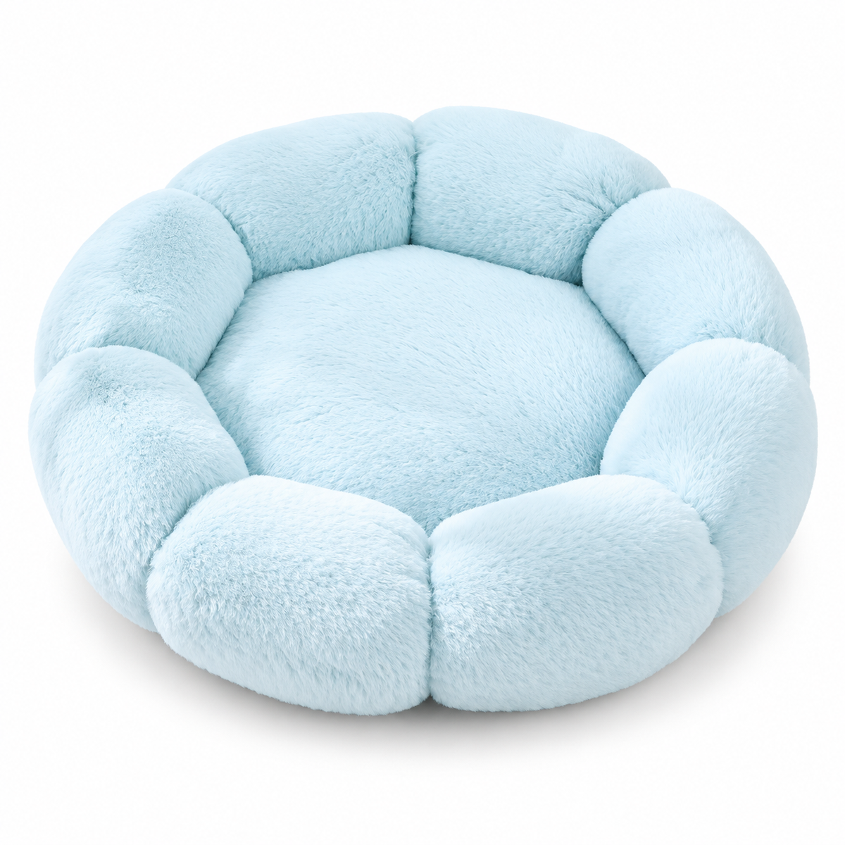 Panier fleur en peluche pour chat et petit chien