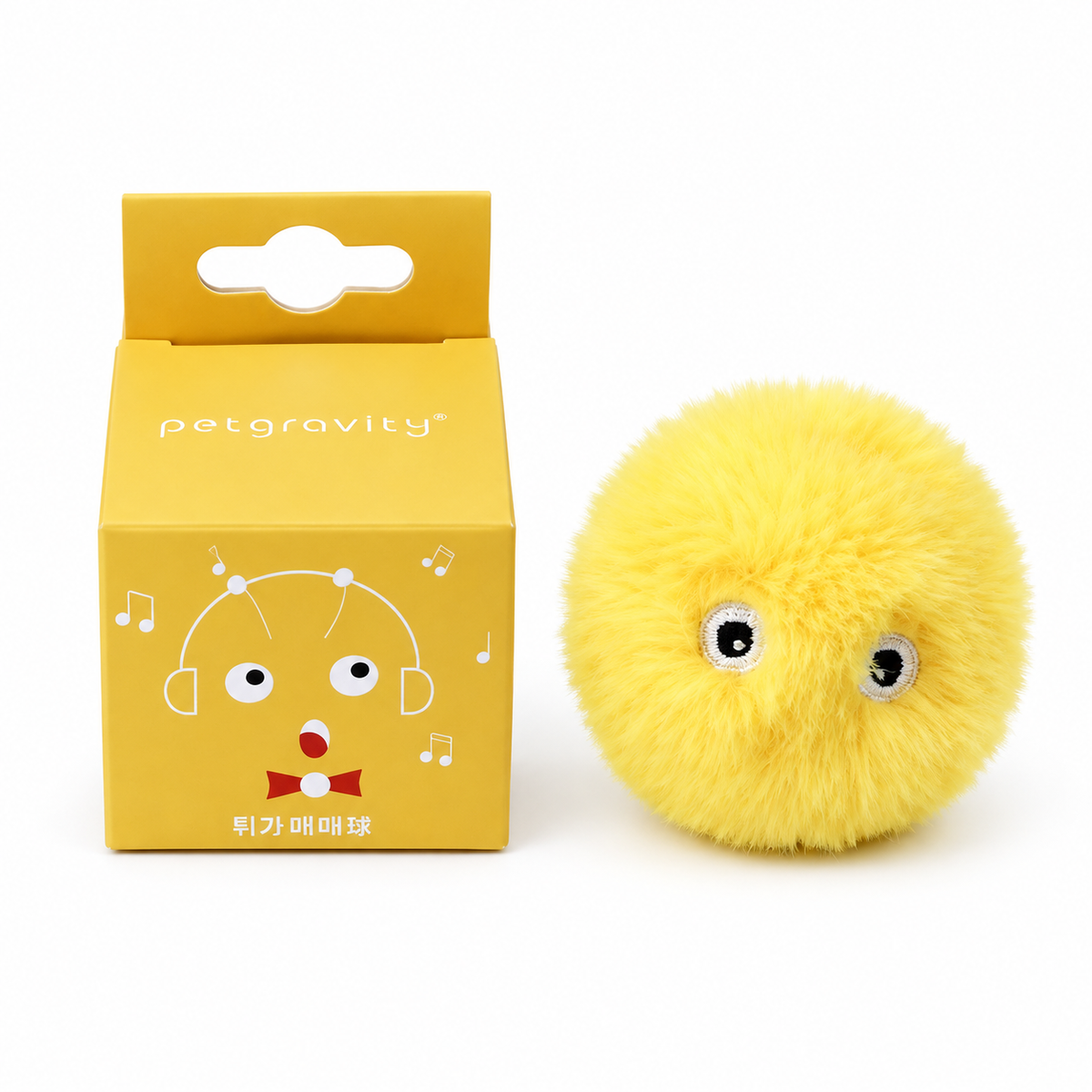 Balle sonore en peluche pour chat avec herbe à chat