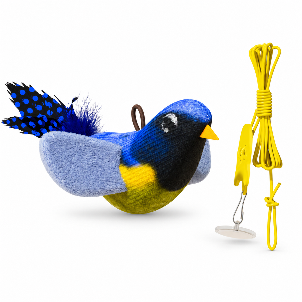 Oiseau sonore à suspendre pour chat