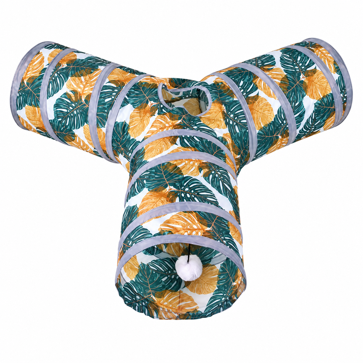 Tunnel pliable en tissu pour chat et petits animaux