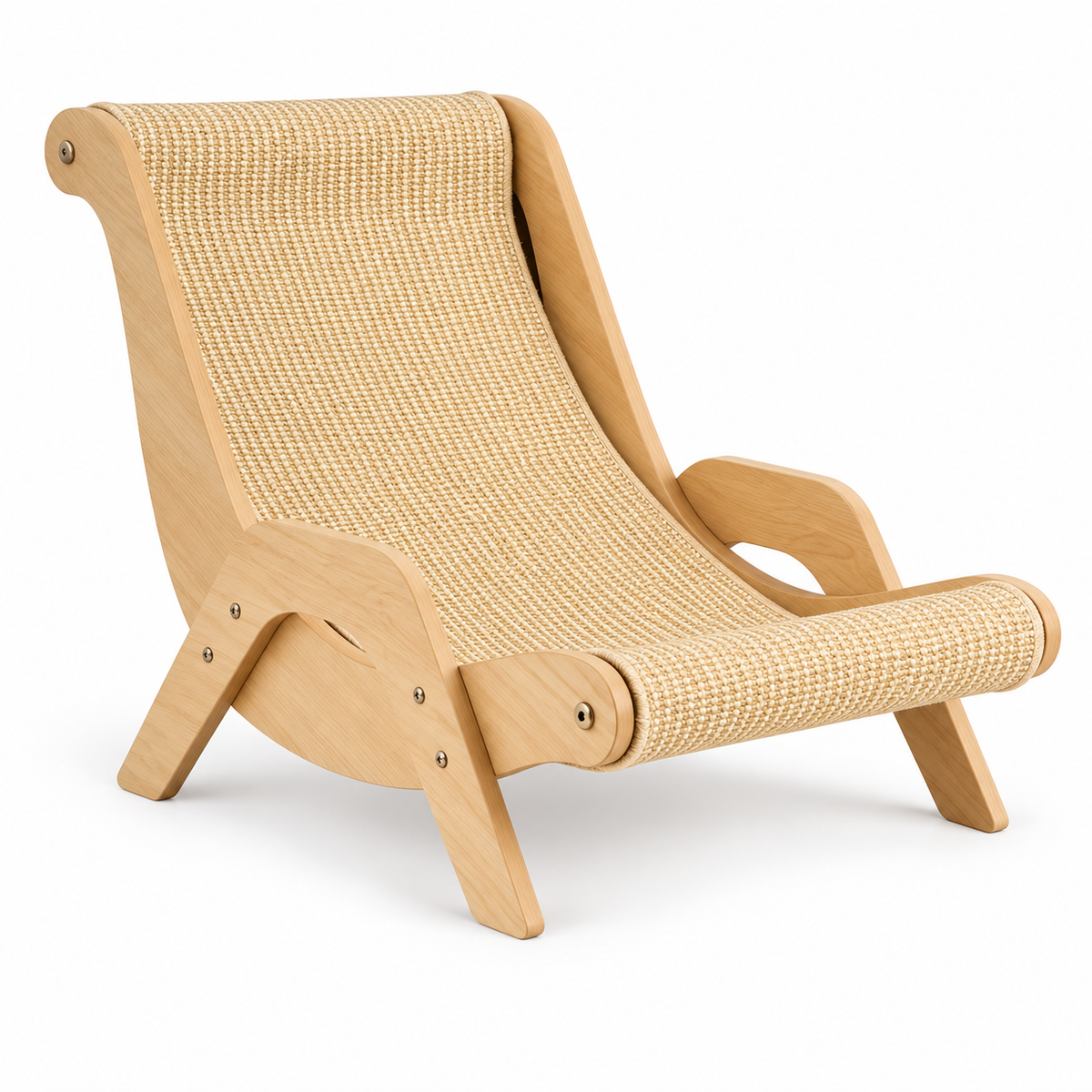 Chaise longue griffoir pour chat en sisal naturel